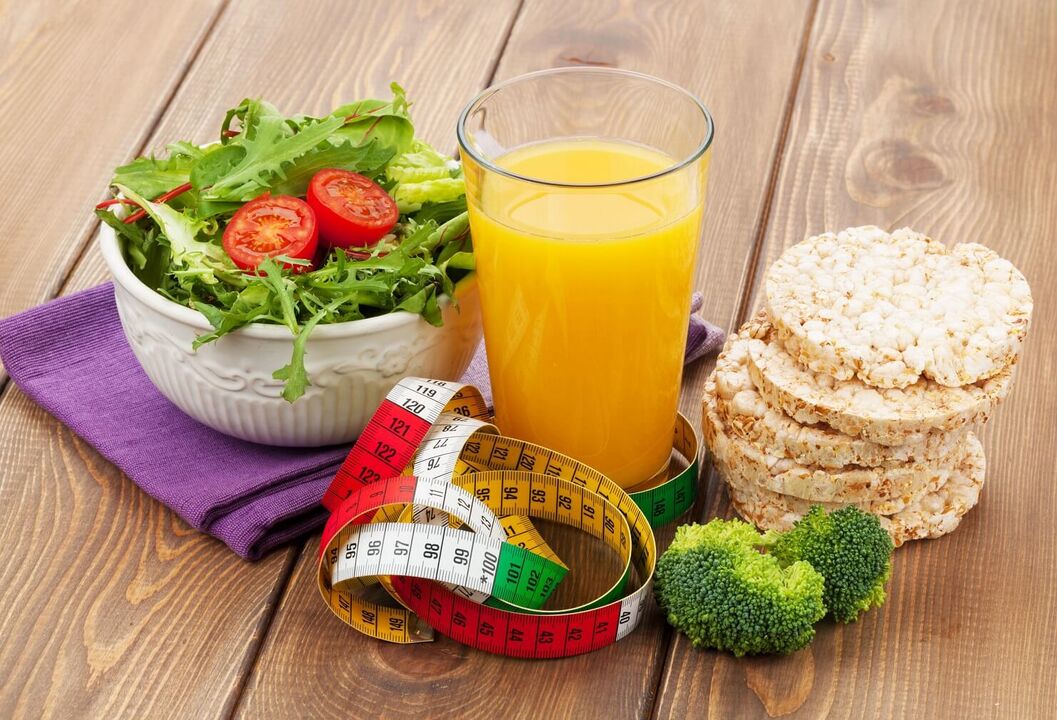 Útil nutrición adecuada que promove a perda de peso nun mes