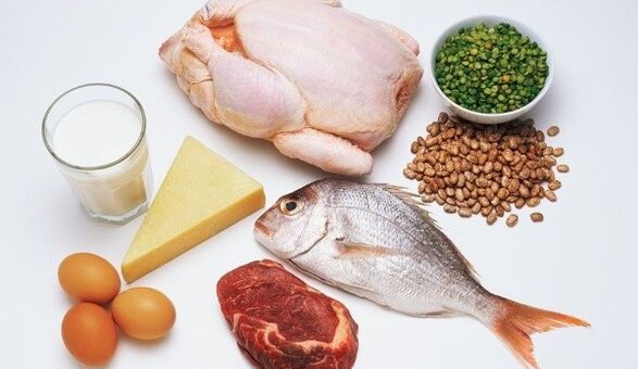 Alimentos para unha dieta proteica